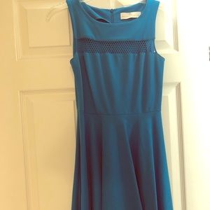 Blue skater Amanda Uprichard mini dress